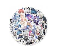 60 pegatinas de olas wuthering waves escribe tu propia decoración para equipaje, taza de agua, calcomanías impermeables