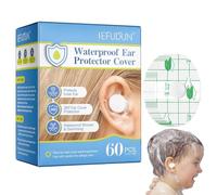 60 pegatinas impermeables para orejas de bebé - Protectores auditivos para recién nacidos, ducha, champú, protección auditiva para natación, ducha, surf, snorkeling, pegatinas para los oídos, burbuja