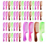 60 peines para el cabello envueltos individualmente, peinetas desechables para el cabello conjunto de peines coloridos a granel para refugio de hotel, hogar de ancianos sin hogar, iglesia de caridad