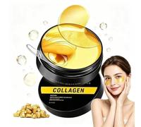 60 Piezas 24k Gold Parches Ojos Bolsas y Ojeras,Anti Edad Mascarilla Ojeras,Eye Patches Hidratantes con Colágeno y Ácido Hialurónico,Reduce Arrugas y Líneas Finas,Calma la Hinchazón