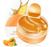 60 piezas / 30 pares de parches de vitamina C debajo de los ojos - parches de colágeno máscaras para los ojos con efecto hidratante y antienvejecimiento para ojos hinchados,ojeras,bolsas para los ojos