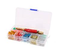 60 piezas 5A-30A APM ATM Auto Car Truck Mini Blade Fuse Kit con Clip Circuit Tester Pen