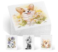 60 Piezas A6 Papel Acuarela 300GSM Bloc Acuarela Papel Pergamino Cartulina para Dibujar Invitaciones Cartas Manualidades