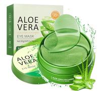 60 Piezas Aloe Vera Parches Ojos Bolsas y Ojeras, Collagen Parches Ojos para Quita Hinchazón, Antiarrugas Eye Patches para Contorno Ojos, Korean Skincare, Hidratante Parch Ojeras para Mujeres Hombres