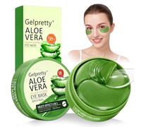 60 Piezas Aloe Vera Parches ojos, Mascarilla para Ojos de Aloe Vera, Parches Hidratada, Mejorar Las Líneas Finas, Parches Ojos Bolsas y Ojeras, Reafirmar La Piel