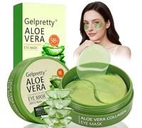60 Piezas Collagen Eye Patch, Mascarilla para Ojos de Aloe Vera, Parches Antiarrugas, Mejorar Las Líneas Finas, Parches Ojos Bolsas y Ojeras, Apto para hombres y mujeres