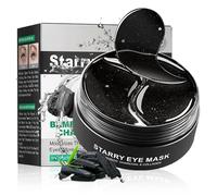 60 Piezas Contorno de Ojos Antiarrugas Mujer Eye Patches, Carbón de Bambú Parches Ojos Bolsas y Ojeras, Antiojeras Anti-Edad Hidratante Eye Mask, Máscara Para Los Ojos de Colágeno para Hombres