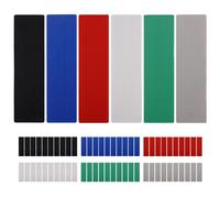 60 Piezas Cuñas Plastico Cuñas para Cristales 28 x 100 mm, Bloques Espaciadores Colorido Cuñas de Plástico Niveladoras Suelo, Juego de Bloques de Acristalamiento para Puertas Ventanas de Piso(1-6 mm)