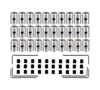 60 piezas de broches para tarjetas, llaves especiales, accesorios de insignia, paquetes de embrague, accesorios de metal, juego de llaves de tornillo caliente, protector trasero de pin
