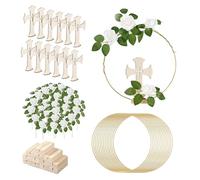 60 Piezas de Centros de Mesa de Bautismo, Decoraciones de Bautismo de Mesa de Primera Comunión, Decoración de Centro de Mesa de Bautismo, Cruces de Madera de Pie para Fiesta,