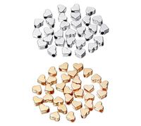 60 Piezas De Cuentas Espaciadoras De Amor, Collar Con Colgante De Amor De Metal, Cuentas Espaciadoras De Pulsera, Accesorios De Joyería Diy