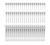 60 Piezas De Holgazanería De Cabello Metálico, Clips De Cabello Marcados, Clips De Herramientas De Peinado, Clips Auxiliares Rizados, Suministros De Salón De Peluquería.