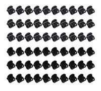 60 Piezas De Horquilla De Amor Negro, Agujas Mini -Harz -Haar, Carreras De Cabello, Tapa De Cabeza De Niño Dulce, Soporte Para El Peinado.