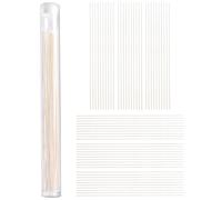 60 piezas de limpiadores de agujeros de oreja, limpiador de pendientes, barras limpiadoras para el cuidado de perforaciones, para niñas, mujeres y hombres, fáciles de usar, palos de higiene de oídos
