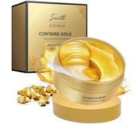 60 piezas de parches de ojos de oro de 24K con colágeno y ácido hialurónico - Máscara de ojos antienvejecimiento contra ojeras, bolsas y arrugas - Parches de gel refrescantes e hidratantes para ojos