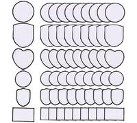 60 piezas de parches en blanco para sublimación, tela, para plancha