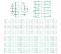 60 Piezas de Película Impermeable, Parche Transparente, Vendaje para Cuidado de Heridas y Natación (Cuadrado, Redondo 4 x 4 Pulgadas)