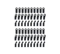 60 Piezas de Plástico M4 Extremos de Varilla Eslabones Cabeza Articulación de Varillaje para 1/10 RC Coche de Orugas Axial SCX10 II 90046 Accesorios