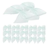 60 Piezas diademas para el pelo mini lazos de mini adorno de lazo guirnalda de flores chica ribbon hair topper lazos para el cabello hechos a mano accesorios de arcos Blue BESTonZON