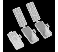 60 Piezas Etiquetas Cable transparente en 2 tamaños (10x30 mm y 20x40 mm),Superficie escribible con marcador permanente e impermeable Etiquetas,para marcar y clasificar