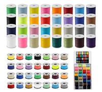 60 Piezas Hilos de Coser para Maquina, Bobinas de Hilo para Maquina de Coser, Hilo de Poliéster, Hilo Coser Maquina, Hilos para Maquina de Coser, para Bordado Tejido, Coser a Mano y a Máquina
