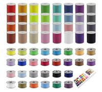 60 Piezas Hilos de Coser para Maquina, Bobinas de Hilo para Maquina de Coser, Hilos Coser Maquina, Hilo de Coser Maquina, Hilo de Poliéster, para Bordado Tejido Coser a Mano y a Máquina
