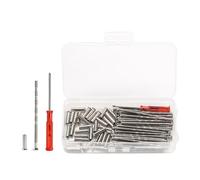 60 Piezas M3 Tornillos y Manguitos para Conectores de Muebles (30 Tornillos+30 Tuercas), Tornillos Manijas de Puertas con Manguitos Conexión Conectore