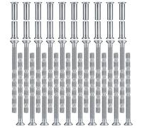 60 Piezas M4 Tornillos y Manguitos para Conectores de Muebles (30 Tornillos+30 Tuercas), Tornillos Manijas de Puertas con Manguitos Conexión Conectore