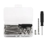 60 Piezas M5 Tornillos y Manguitos para Conectores de Muebles (30 Tornillos+30 Tuercas), Tornillos Manijas de Puertas con Manguitos Conexión Conectore