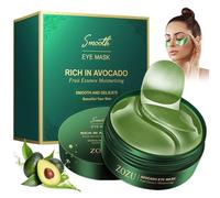 60 Piezas Máscara para Los Ojos,Bolsas Y Ojeras Hidratante,Parche Ocular de Aguacate para Eliminación Ojos Bolsas y Ojeras, Cuidado de la Piel, Adecuado para la mayoría de los tipos de piel