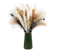 60 Piezas Pampas Secas Decoracion, Juego de Flores Secas, Arreglos Florales, Hierba de Pampas Naturales, Ramo de Flores para Bohemios Arreglos Florales de Boda Decoración Hogar para Centros de Mesa