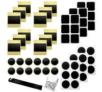 60 Piezas Parches Bicicleta para Reparación de Pinchazos de Rueda de Bicicleta, sin Pegamento,Parches Bicicleta Autoadhesivo,Kit Repara Pinchazos Bicicleta para MTB y Bicicletas de Carretera