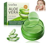 60 Piezas Parches de Ojos de Aloe Vera, Parches Antiojeras Aloe