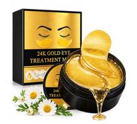 60 Piezas Parches de Oro para Ojos, Mascarilla Contorno de Ojos Hidrogel
