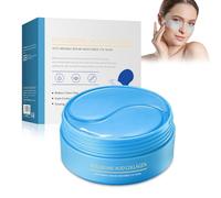 60 Piezas Parches Ojos Bolsas y Ojeras,Eye Pads de Colágeno con ácido Hialurónico,Reducir Bolsas y Atenuar Ojeras,Hidratante Edad,Hacer Que La Piel De Los Ojos Esté Firme