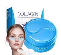 60 Piezas Parches Ojos,Parches Ojos Bolsas y Ojeras,Máscara Eye Patches de Colágeno y Ácido Hialurónico,Para Reducir Bolsas y Atenuar Ojeras,Anti Edad,Aliviar La Fatiga y Reafirmar La Piel