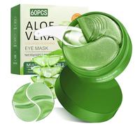60 Piezas Parches para Ojos con Aloe Vera y Colágeno, Hidratante para el Contorno de Ojos, Ayuda a Reducir la Apariencia de Ojeras y Bolsas, Efecto Elimina Bolsas