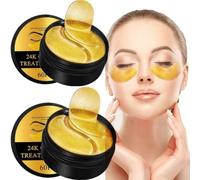 60 Piezas Parches para Ojos con Colágeno, Reduce Ojeras, Bolsas y Hinchazón,Mascarilla Hidratante Antiedad, Suaviza Líneas Finas, Cuidado del Contorno de Ojos para Mujer y Hombre