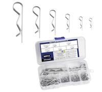 60 Piezas Pasadores Partidos, R Clips de Retención, Pasadores de Chaveta, R Cotter Pine, Tractor Pin Clips, Cabello Enganche Pin de Fijación para Remolque Tractor Camión