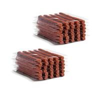 60 Piezas Tira de Reparación de Neumáticos, Repara Pinchazos Coche, Mechas Recambio, Tapón de Goma de Reparación de Sin Cámara, Pinchazos de Emergencia para Coche, Moto, Camiones y Vehículos