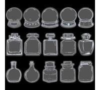 60 Piezas Transparent Dried Flower Bookmarks, 3 Estilos, DIY Etiquetas Transparentes de Flores Secas, Pegatinas Marcapaginas, Coleccionar Cosas Hermosas, Regalos Creativos