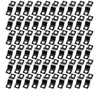 60 Piezas U-abrazaderas de Tubos de Abrazaderas Metalicas para Tubos Mini Acero Inoxidable Clip 2 Agujero para Sistema de Fijación Cables Tubos Pared Alambres de Cercas