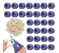 60 Piezas Vendaje De Dedo ApóSitos Para Dedos, Azul Venda Tubular Dedos Dediles Y Blanco Vendas Para El Pulgar, ProteccióN De Dedos En Lesiones, Vendas Tubulares Transpirables para Trabajo, Cocina