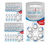 60 pilas auditivas Rayovac Implant Pro+ / pila auditiva implante coclear / AE675
