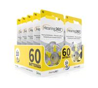 60 Pilas Modelo 10 Amarillo (PR70) - 10 Paquetes de 6 baterías para audífonos 1,45 V - Pilas acústicas Rayovac Varta Extra
