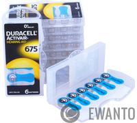 60 pilas para audífonos Duracell Activair 675 Hearing AID 10x6 piezas 24600 6055