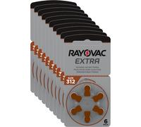 120 pilas para audífonos Rayovac Extra Advanced 312 Brown 312AU-6XEMF 20...