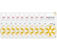 60 pilas para audífonos Siemens Signia 1,45V 100mAh 10 P10MF PR70