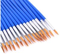 60 pinceles de pintura redondos puntiagudos, pequeños pinceles de nailon a granel para aula, acrílico, aceite, acuarela, pintura de detalles, pintura de roca, huevo, pintura DIY