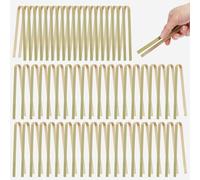 60 pinzas de bambú para servir, mini pinzas de azúcar, aptas para lavavajillas, mini aperitivos, multifuncionales, pequeñas pinzas de hielo para alimentos, azúcar, cubitos de hielo, pasteles de frutas